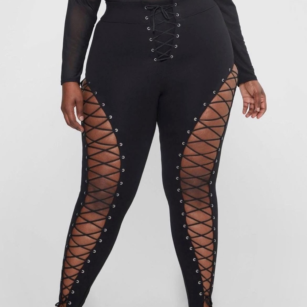 Sexy lace up Leggings